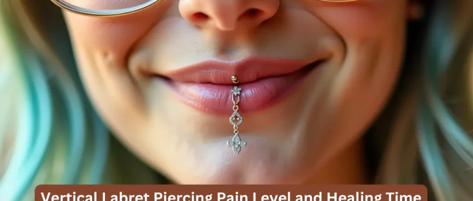 Vertical Labret Piercing Pain Level and Healing Time Explained