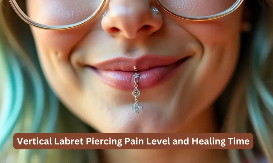 Vertical Labret Piercing Pain Level and Healing Time Explained