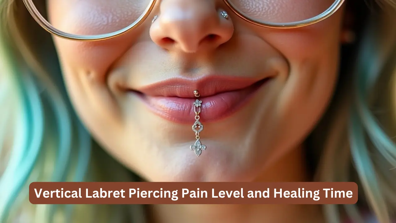 Vertical Labret Piercing Pain Level and Healing Time Explained